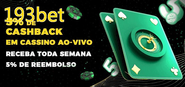 Promoções do cassino ao Vivo 193bet